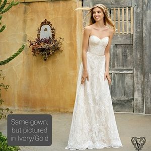 Strapless Lace Wedding Dress